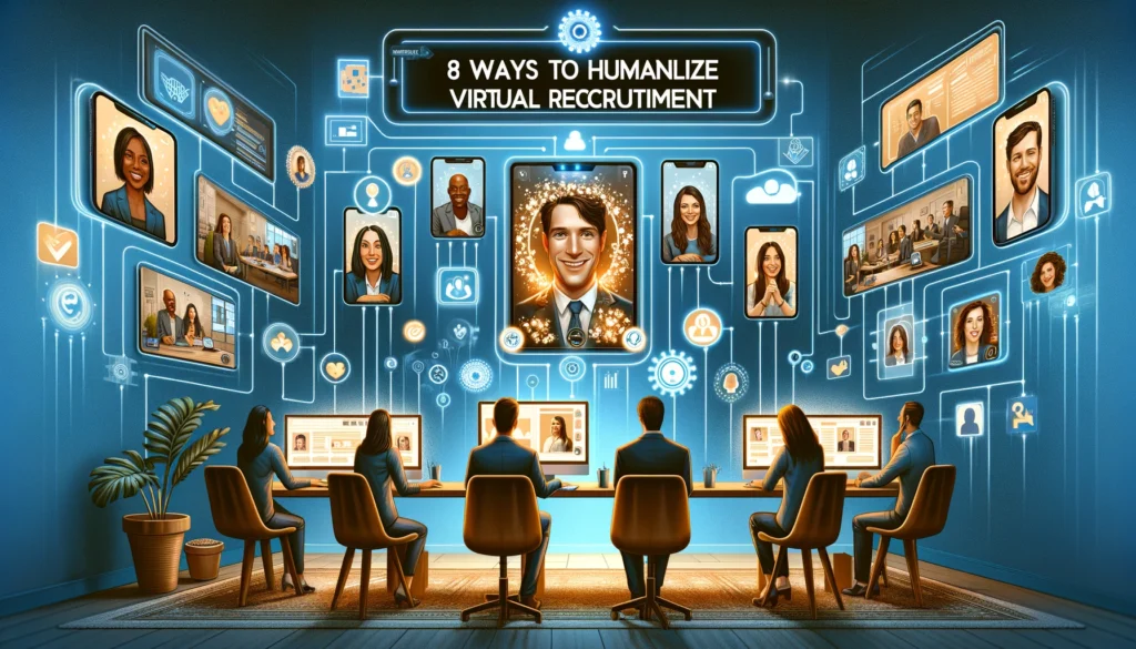 8 Ways to Humanize Virtual Recruitment 8 طرق لإضفاء الطابع الإنساني على التوظيف الافتراضي