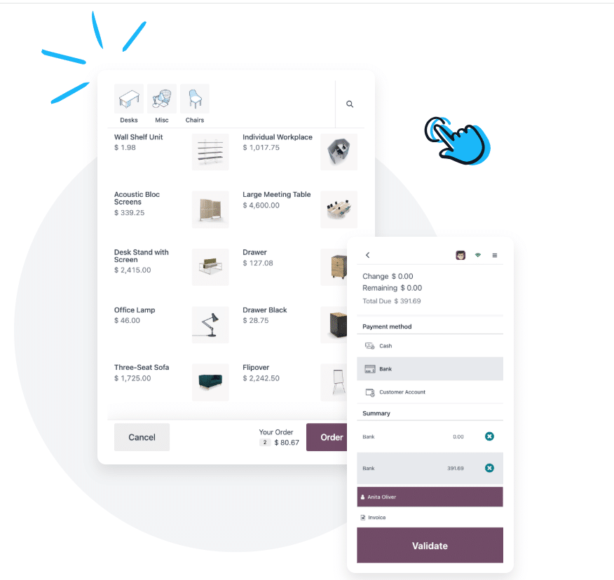 odoo pos self-service options