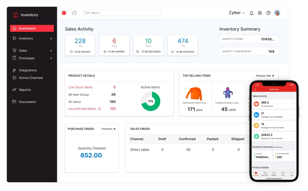 zoho inventory management