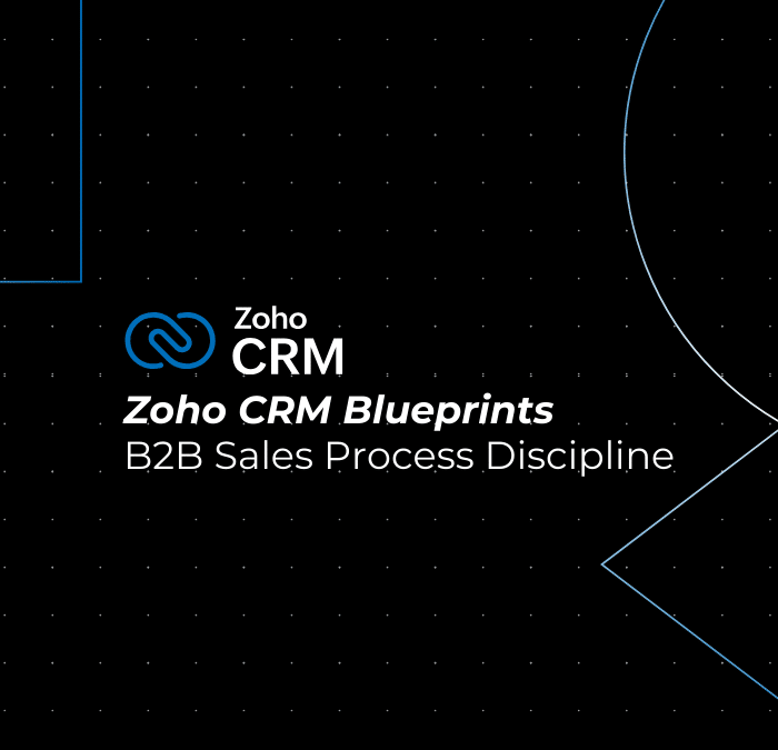 How Zoho CRM Blueprints Bring Discipline to B2B Sales Processes