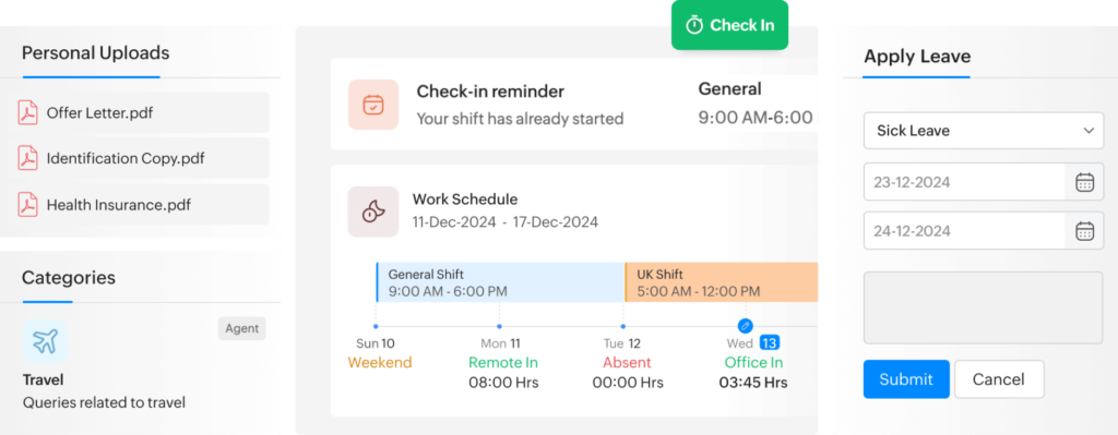 zoho people cloud hr software