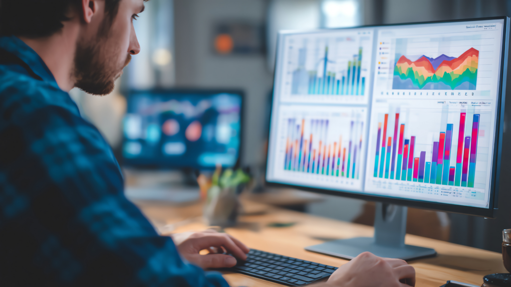 sales manager reviewing pipeline dashboard