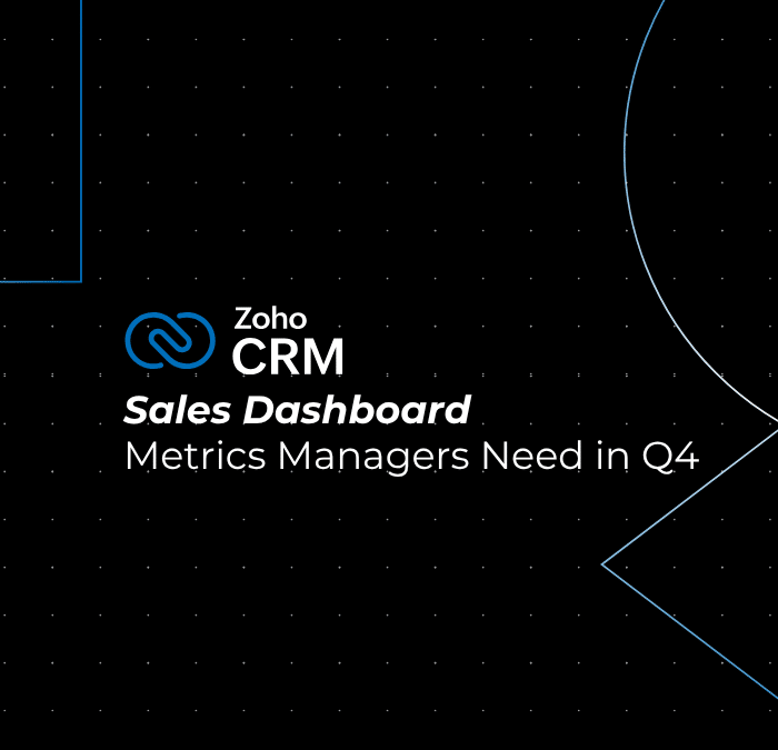 Sales dashboard in Zoho CRM